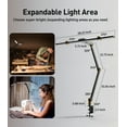 thumbnail image 4 of VicTsing LED Desk Lamp with Clamp, 24W Stepless Dimming Architect Light, 270°-360° Adjustable 3-Light Bars with 7×5 Eye Care Modes for Home, Office, Study, 4 of 10