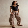 thumbnail image 4 of LYMAYTER Womens Baggy Barrel Jeans High Waisted Wide Leg Pants Boyfriend Denim Ankle Pants S-2XL, 4 of 10