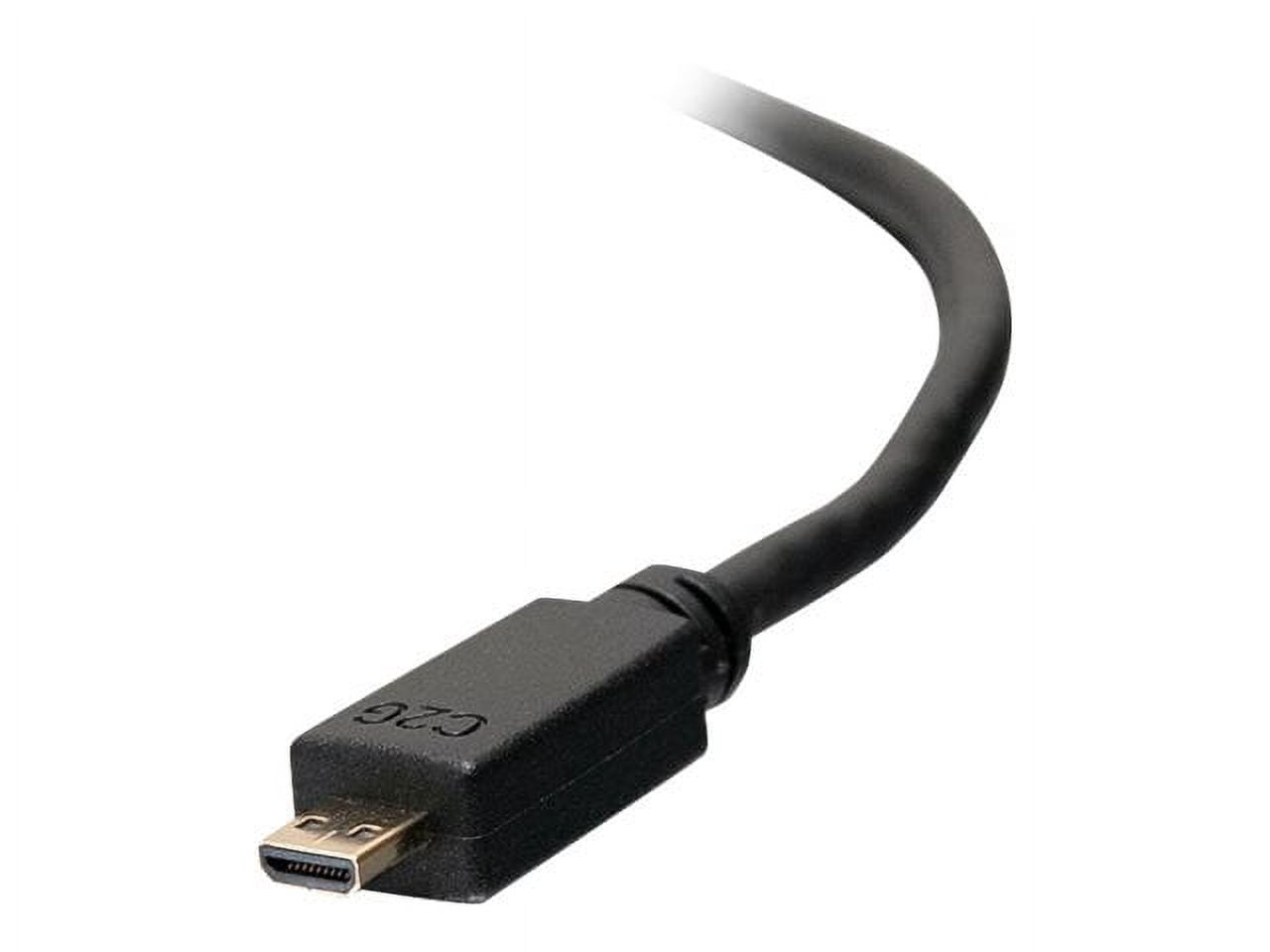 C2G 10ft High Speed HDMI to HDMI Micro Cable with Ethernet - HDMI with Ethernet cable - 10 ft
