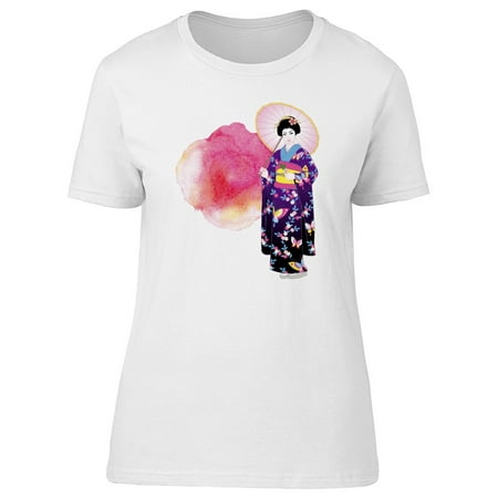 Japanese Lady Kimono - Beautiful Japanese Kimono Lady Tee Women's -Image by Shutterstock