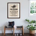 thumbnail image 3 of Art.com Pony Express Replica Recruitment Advertisement Print Poster Art Print, Brown Frame Wall Art, 32" x 40", 3 of 5
