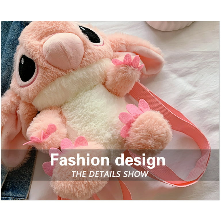 Kawaii Disney Angel Plush Messenger Bag Sac à dos Peluches Stitch