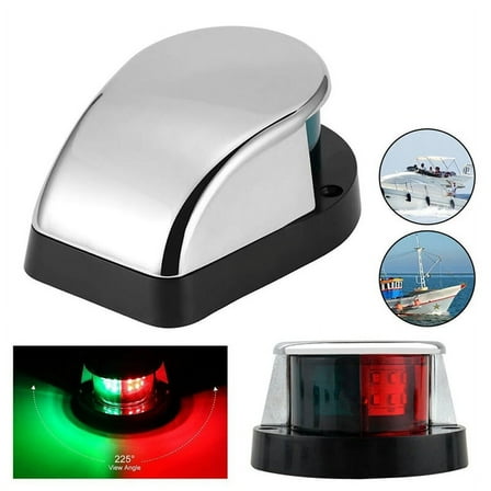 Red Green LED Boat Navigation Light 12V Waterproof Sailing Signal Lamp Marine Yacht Warning Lights Boat Accessories