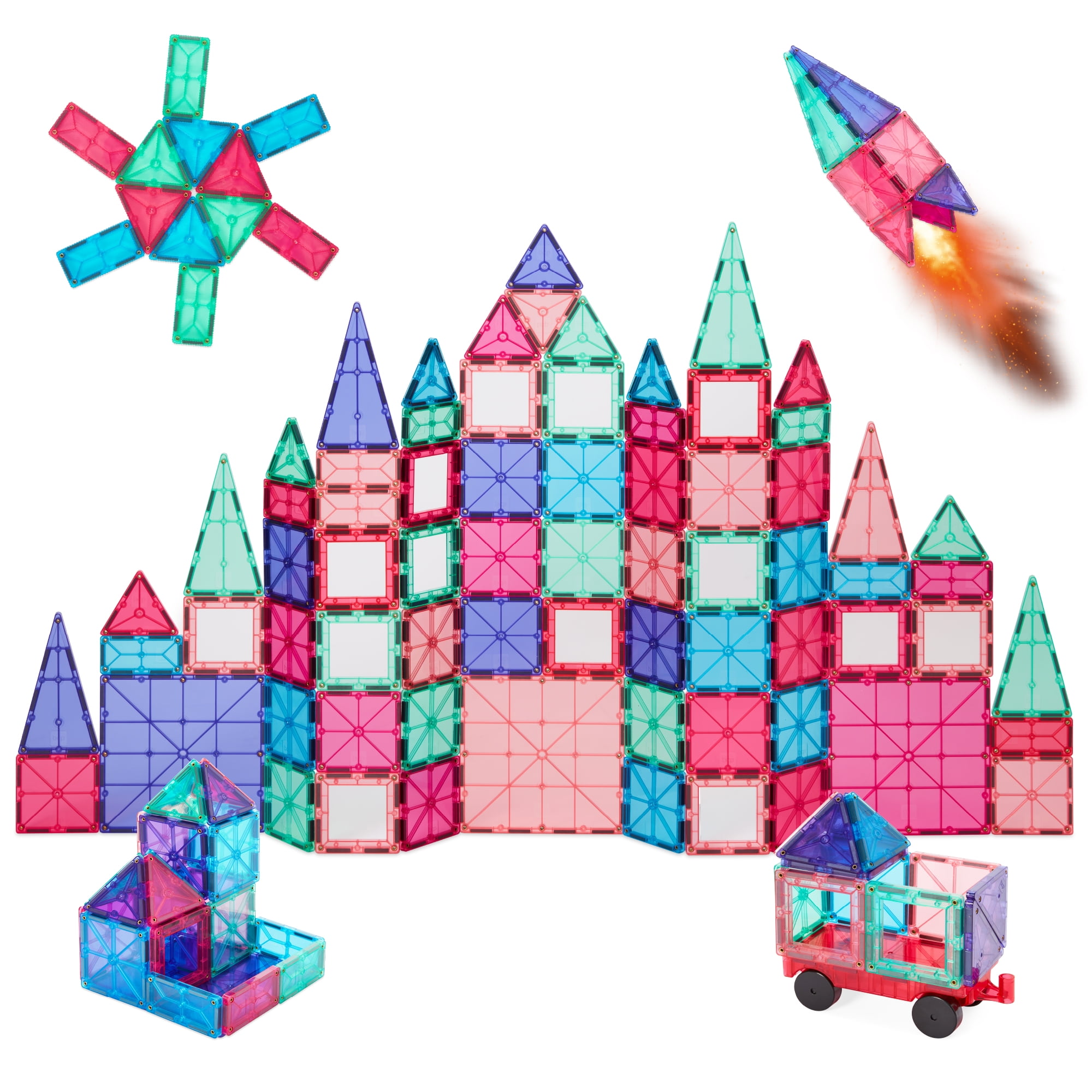 Best Choice Products 265-Piece Kids Magnetic Tiles Set