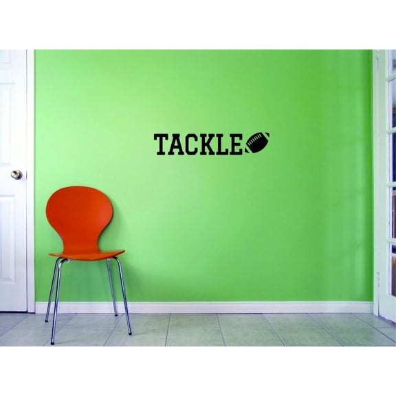Custom Decals Tackle Wall Art Size: 16 X 40 Inches Color: Black