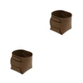 thumbnail image 1 of Toystoory Almacenamiento de escritorio de cuero: agregue un toque de sofisticación a su espacio de trabajo con este soporte. Caja de marrón 9*9*10 CM 2piezas, 1 of 6