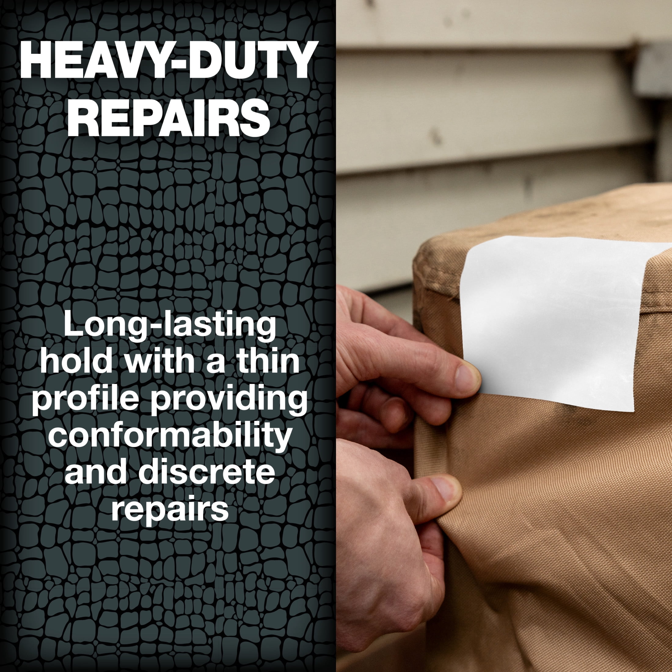 T-REX Heavy-Duty, Extra-Wide Waterproof and Repair Tape, White, 4 in. x 10 ft.