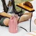 thumbnail image 5 of Linkidea Insulated Food Jar Storage Bag, Portable Drawstring Wrap with Hand Strap, Lunch Box Carrier for Food Can, Compatible with Thermos 24 oz & Simple Modern 16 oz & Stanley 18 oz (Pink), 5 of 6
