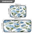 thumbnail image 4 of Kitchen Floor Mat 2 Sets Carpet Floor Mat Kitchen Mat Bathroom Mat Living Room Mat Bedroom Mat Absorbent Delicate Fabric No Ball Beautiful Blue Flowers Cute, 4 of 7