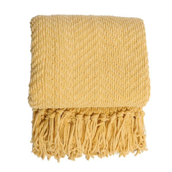 Mantas para sofá, manta tejida con textura, 50 x 60 pulgadas, manta decorativa súper suave y cálida con borlas para sofá, cama, sofá y sala de estar