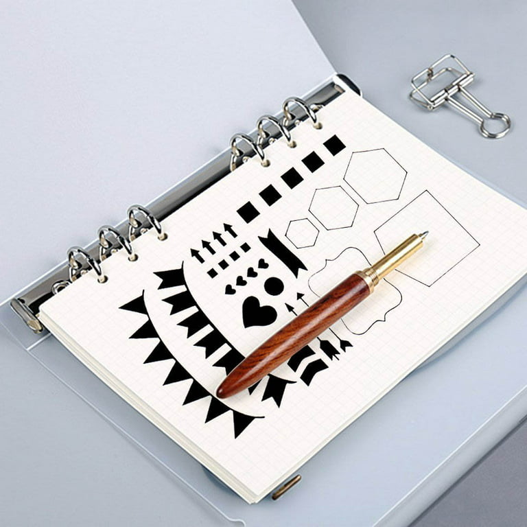 GHPKS Plastic Planner Stencils Journal Notebook Diary Scrapbook DIY Drawing  Template 