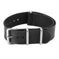 thumbnail image 5 of Correa de reloj de cuero PU de 20 mm Accesorio de repuesto de correa de reloj ajustable Negro, 5 of 5