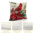 thumbnail image 4 of YINGXI Christmas Throw Pillow Covers Floral Decorative Pillows for Sofa Couch Winter Holiday Decor 22x22in, 4 of 5