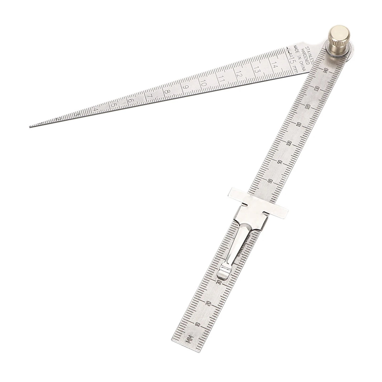 Stainless Steel Wedge Taper Ruler Bore Measurement Feeler Gauges Accessories for Drill Hole 1-150mm ,Easy Identification