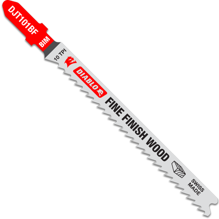 UPC: 0008925153726 | Diablo-DJT101BF5 4in. 10 TPI Bi-Metal T-Shank Jig Saw Blades for Fine Cuts