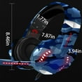 thumbnail image 4 of SZROBOY Gaming Headset,PC Surround Sound, Noise Canceling Over Ear Earphones with Mic & LED Light Soft Memory Earmuffs for Laptop Mac Nintendo Switch Games, 4 of 5
