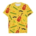 thumbnail image 3 of Boys Tshirts Kids Summer Casual Short Sleeve Tee Soft Breathable Pullover Fashion Girls' Tops Yellow 4-5 Years, 3 of 5