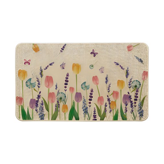 LAMIRO Area Rug Kitchen Mat 1Pcs Spring Summer Mats Floor Mats Holiday Mats Welcome Door Mats Polyester Home&Kitchen