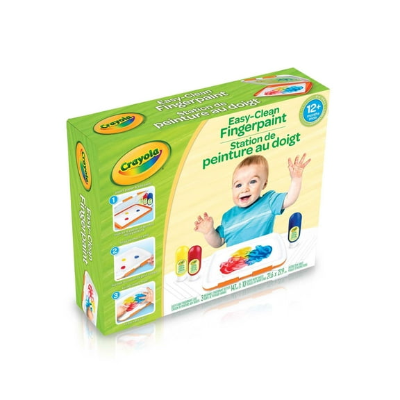 Crayola - Easy-Clean Fingerpaint Set