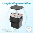 thumbnail image 4 of Portable Ice Bucket Cooler Set with Table Top, Outdoor Drink Cooler Bar, Lift Top Lid, Durable Handle, Food Grade, Cold Resistance, Easy to Clean, 4 of 7