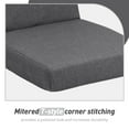 thumbnail image 4 of Aoodor 4-Piece Outdoor Chair Cushion 45 x 22 x 4 Inch Patio Furniture Seat Cushion - Carbon Black, 4 of 8