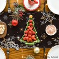 thumbnail image 4 of Black Snowflake Let It Snow Winter Table Runner, Seasonal Christmas Kitchen Dining Table Decoration for Home Party Decor 13x72 Inch, 4 of 6