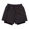 thumbnail image 1 of Bermuda Athletic Works para Niño Diseño Doble con Jareta y Bolsillos Negro Talla 12, 1 of 4