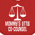 thumbnail image 4 of Inktastic Lawyer Mommy Little Co Counsel Boys or Girls Baby Bib, 4 of 4