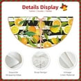 thumbnail image 3 of Rateoe Orange and Lemon Pattern Christmas Tree Skirt with Ties , Christmas Tree Decorations, Farmhouse Christmas Decor Xmas Holiday Decorations-36", 3 of 6