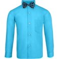 thumbnail image 5 of S.H. Churchill & Co. 4 Piece Boy's Dress Shirt Set with Long Tie, Bow Tie and Pocket Square, 5 of 6