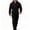 Black, variant on Black Hooded Work Jumpsuit, Long Sleeve Full Coverall For Cold Weather Outdoor Activities
