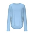 thumbnail image 5 of Coorders Women's Long Sleeve UPF 50+ UV Sun Protection Shirts, Beach Sun Quick Dry Swimming Protection T-Shirt/Hoodie for Outdoor Hiking, BlueSize, XL, 5 of 8