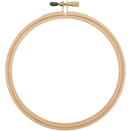 UPC: 0919551200244 | Frank A. Edmunds Wood Embroidery Hoop W/Round Edges 6 -Natural