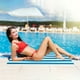 thumbnail image 4 of Accesorios de baño Toalla de playa Toallas de playa de microfibra Toallas de viaje ligeras y secas para arena para adultos Mujeres Hombres Niños Toallas de playa de poliéster, 4 of 7