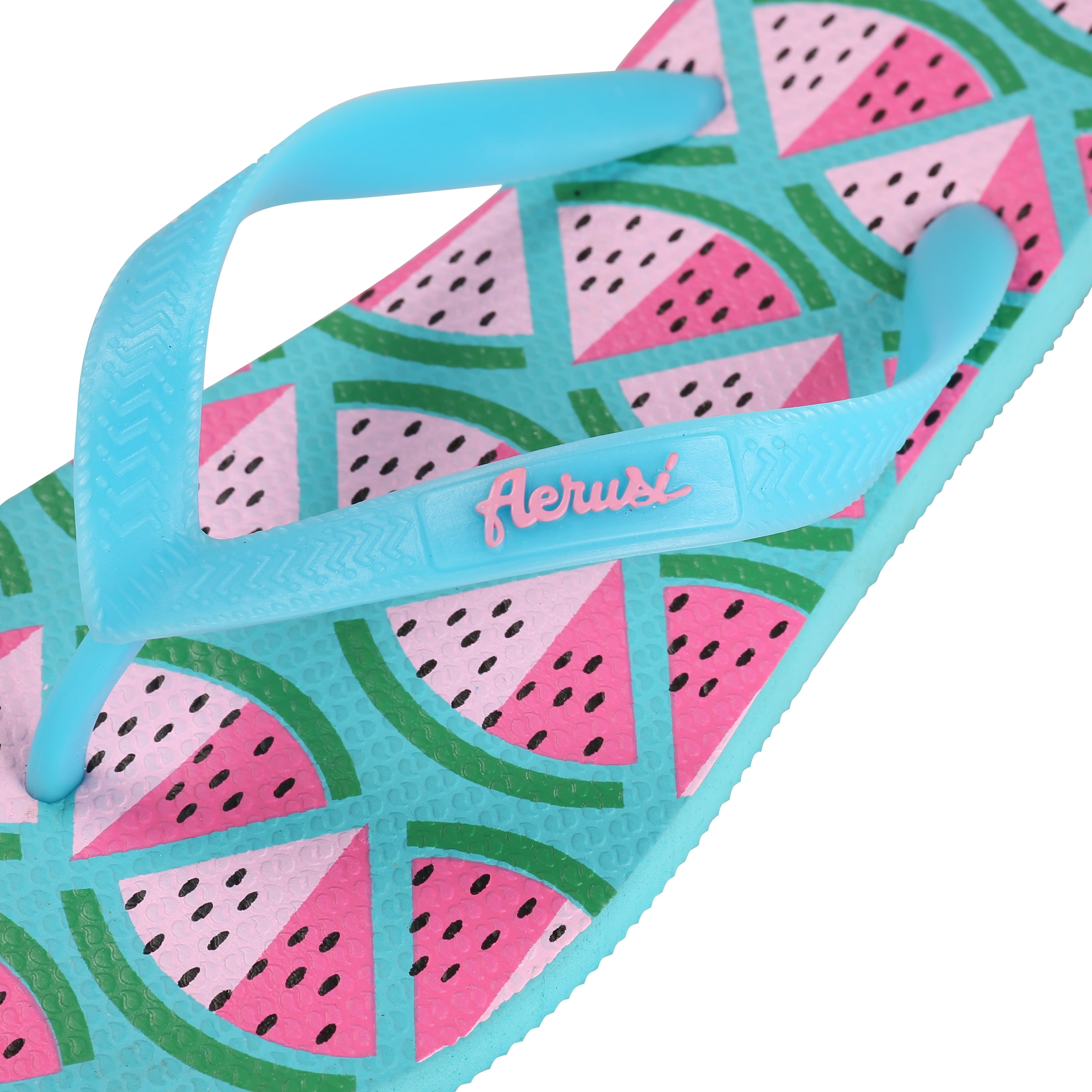 AERUSI Women's Adult Ocean Corte Series Watermelon Flip Flop Sandals