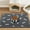 Dark grey & Dog bone print, variant on Dog Bowl mat and Dog Feeding mat, Dog mat for Water Bowl, Absorbent Non-Slip pet Water Bowl mat Quick Drying Dog Food mat cat matt for Food and Water(Brown+24.2x16.9in+Rectangular)