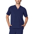thumbnail image 2 of Adar Addition Scrub Set For Men - Classic V-Neck Scrub Top & Cargo Scrub Pants, 2 of 7