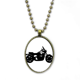 thumbnail image 1 of Mecanico de moto silueta patron Collar Colgante de cadena vintage Colección de joyas colgantes Unbranded M, 1 of 3