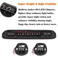 thumbnail image 4 of NPAUTO 3 luces de marcador de cabina ahumadas ámbar 30 luces LED de techo con paquete de cableado de repuesto para Chevy Silverado GMC Sierra 1500 1500HD 2500 2500HD 3500 2002-2007, 4 of 5