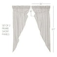 thumbnail image 3 of VHC Brands Annie Buffalo Check Curtain Prairie Panels, Gray, 63x36x18, Set of 2, 3 of 8