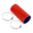 thumbnail image 1 of Ofertas Únicas 1 Juego Manguera de Silicona Azul Roja de 63 mm 2.48" ID 150 mm 5.91" Longitud 0 Grados con Abrazaderas Universal, 1 of 7