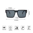 thumbnail image 2 of Gafas de sol personalizadas de montura grande con tendencia de moda anti-ultravioleta, hechas de PC y CA, 2 of 5