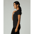 thumbnail image 3 of Real Essentials 5 Pack: Women's Dry Fit Short Sleeve V Neck Workout Top - Fitness Gym Athletic Yoga T-Shirt (Plus Available), 3 of 4
