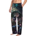 thumbnail image 6 of Naloa Forest Mushroom Skull Pajama Pants Men, PJ Bottoms, Sleep & Lounge Pants-Small, 6 of 6
