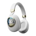 thumbnail image 1 of Kids Headphones with Mic LED Light Up 3D Cat Wireless Kids Headphones Adjustable Headband Over Ear Headsets, 1 of 9