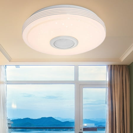 

Starry Sky Lampshade Ceiling Light Music Bluetooth Speaker Modern LED Pendant Lamp Support APP Control/Remote Control