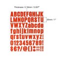 thumbnail image 2 of Uxcell 25mm Height Self Adhesive Waterproof Vinyl Letter Number Sticker Set 6 Sheet Red, 2 of 6