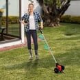 thumbnail image 2 of Miumaeov Cordless Weed Wacker, 21V Weed Eater Battery Powered, Brush Cutter Lawn Edger Grass Trimmer Tools with 2 Batteries and 5 Types of Blades, 2 of 13