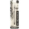 Zebra Pen F-701 Stainless Steel Ballpoint Retractable Pen, Black Ink, Fine Point 0.8mm
