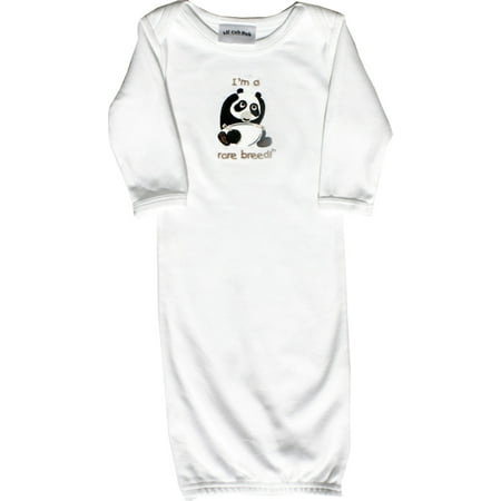 

White Long Sleeve Gown Panda